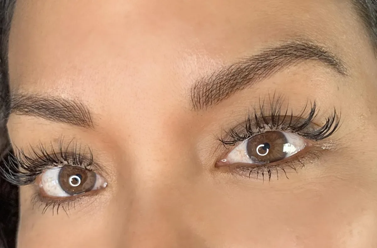 Microblading result in Prescott, AZ — natural hair-stroke brows by Cynthia Irwin at Brow Expressions