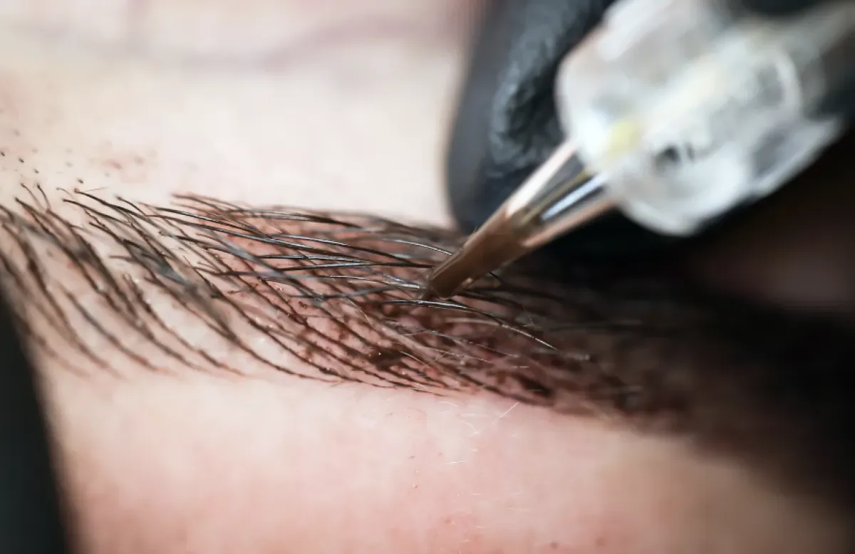 Nano brows before and after Prescott AZ — natural hair-stroke result