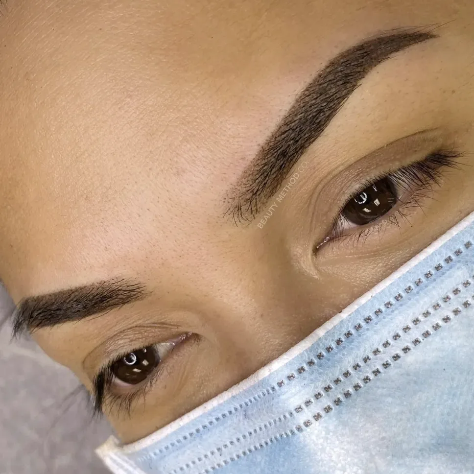 Ombré powder brows before after Prescott AZ