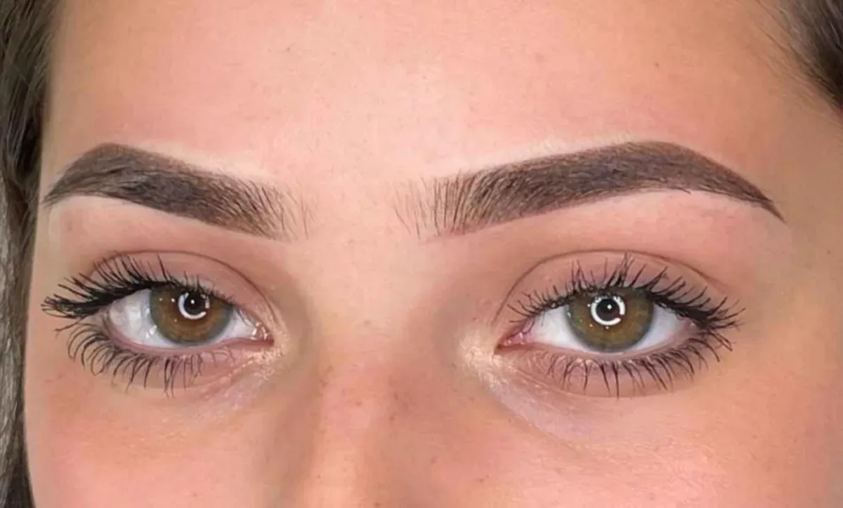 Powder ombré brows result in Prescott, AZ — soft, shaded gradient finish by Brow Expressions